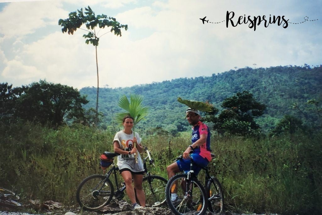René en Carole tijdens hun eerst reis door Ecuador in 1997.