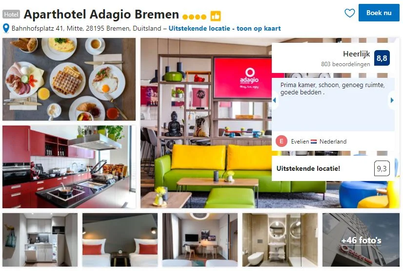 Het Apartohtel Adagio Bremen